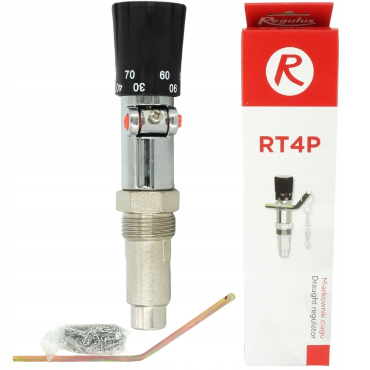 Regulus RT4P regulátor ťahu 3/4" pre kotly na drevo, uhlie a koks